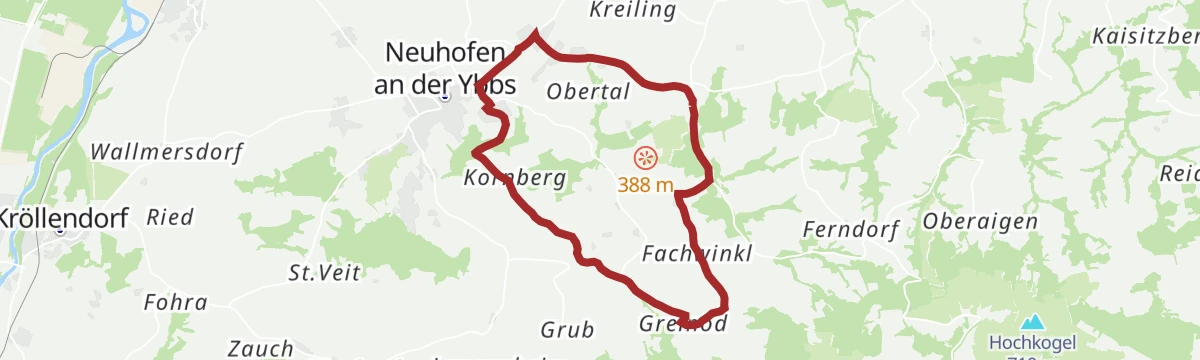 Route map: Neuhofen Panoramarunde